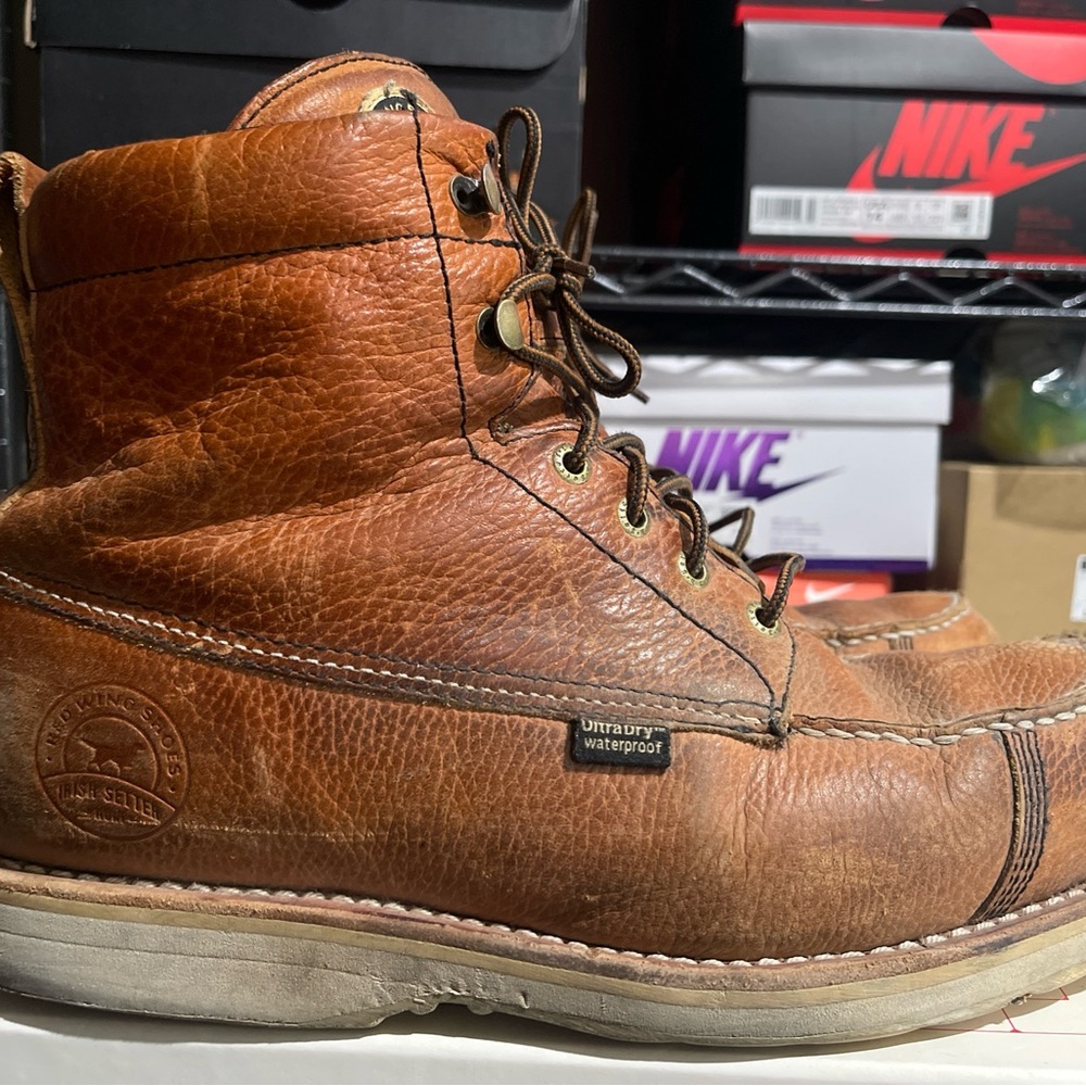 Red Wing Irish Setter Hunt Lace Up Work Boots UltraDry Men’s 11.5 D Worn Beaters